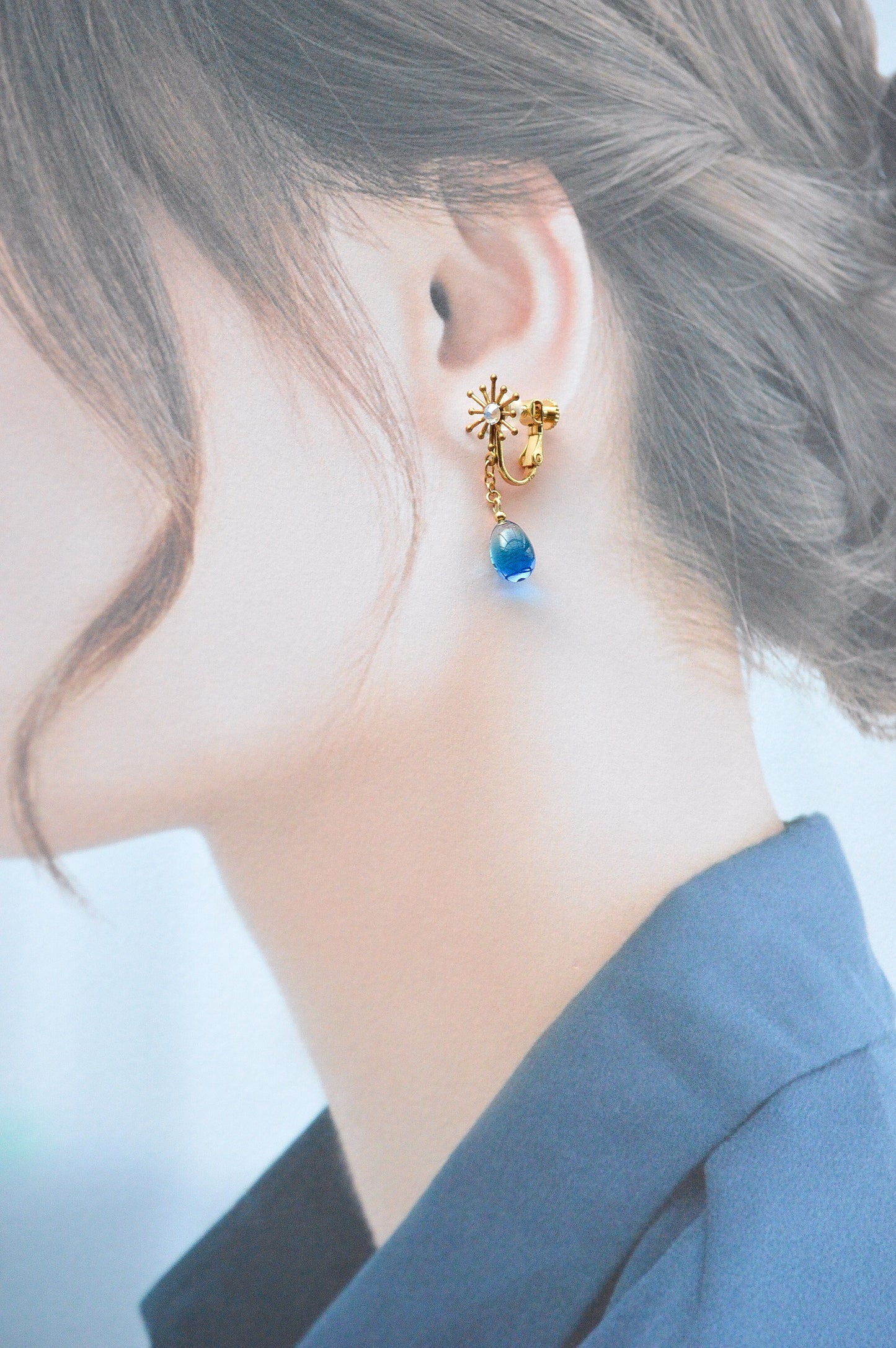 夜の雫イヤリングorピアス-シャイン-