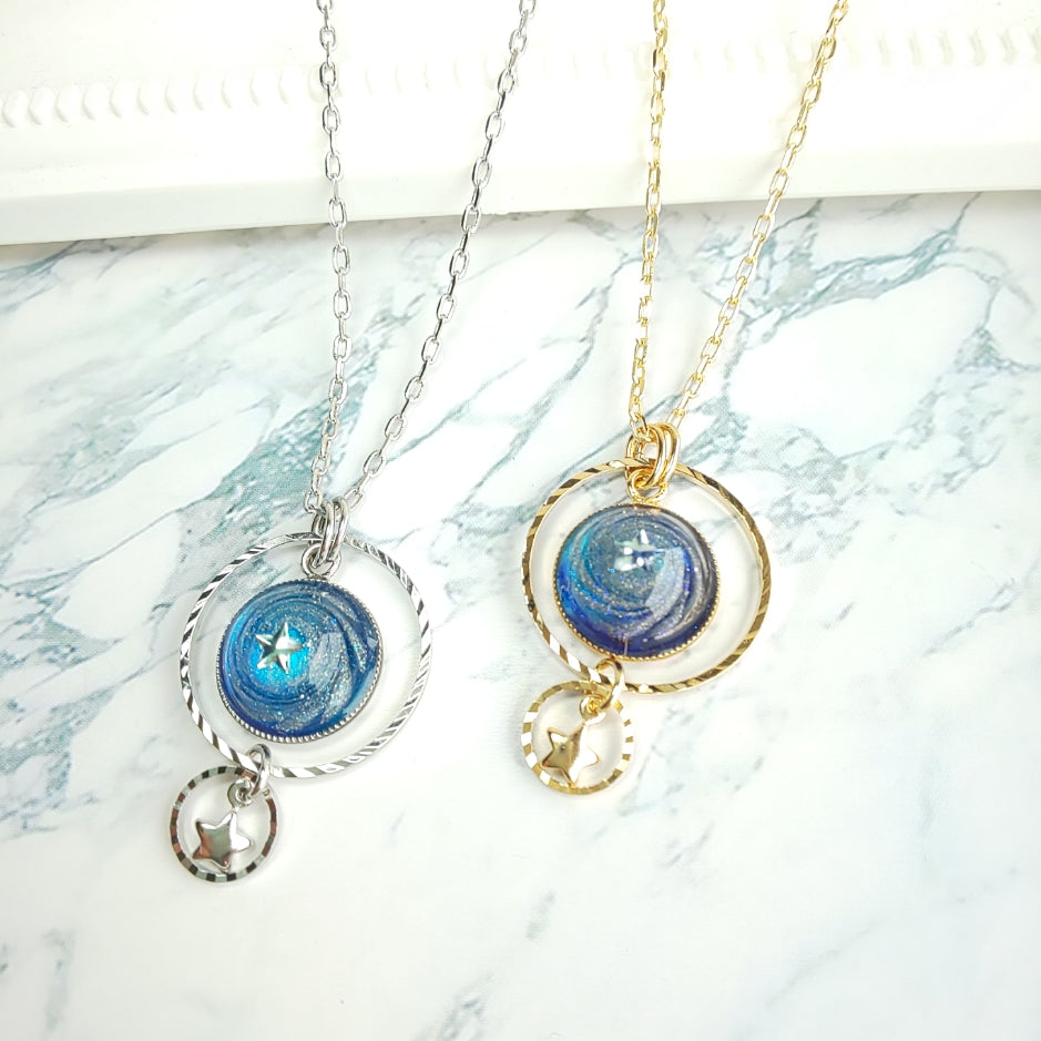 銀河の渦ネックレス