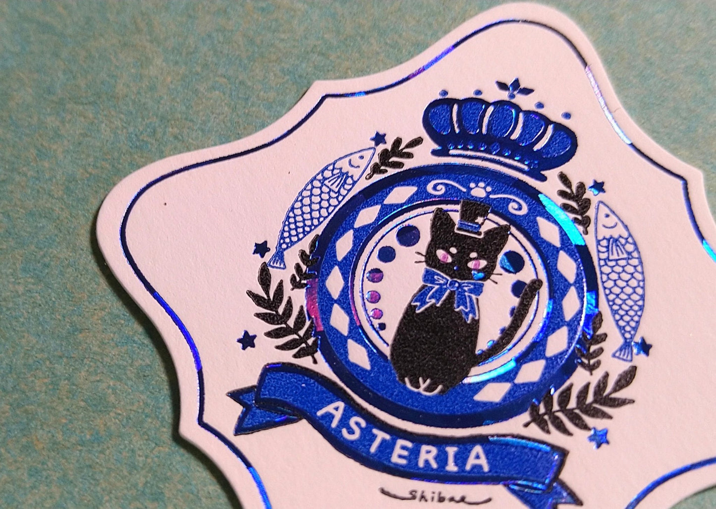 アスティリアの箔押しステッカー