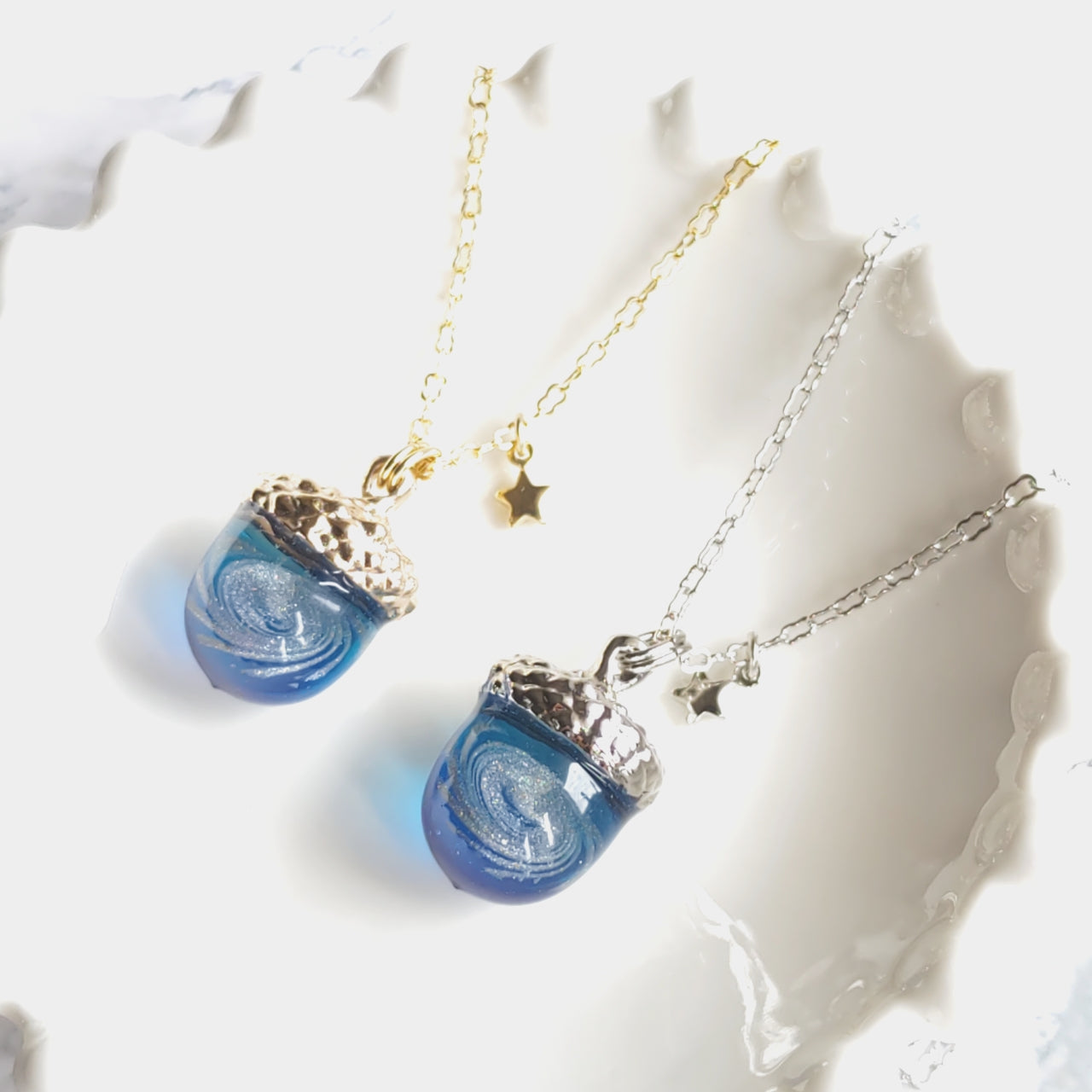 銀河のどんぐりネックレス