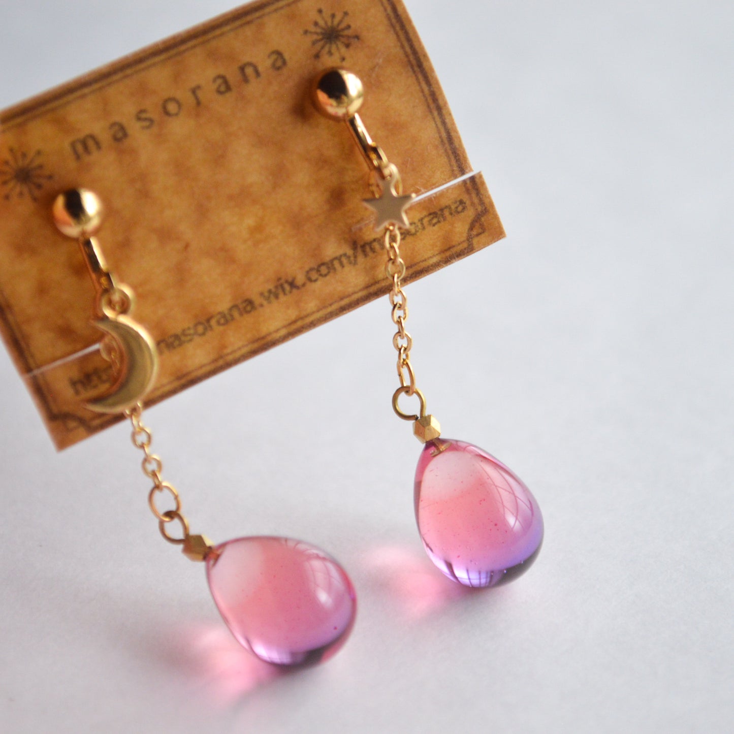 黄昏時の雫イヤリングorピアス