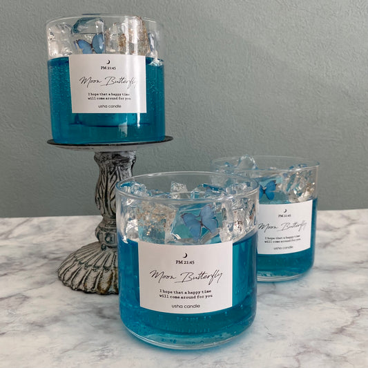 Moon butterfly Lantern/LED付ジェルランタン