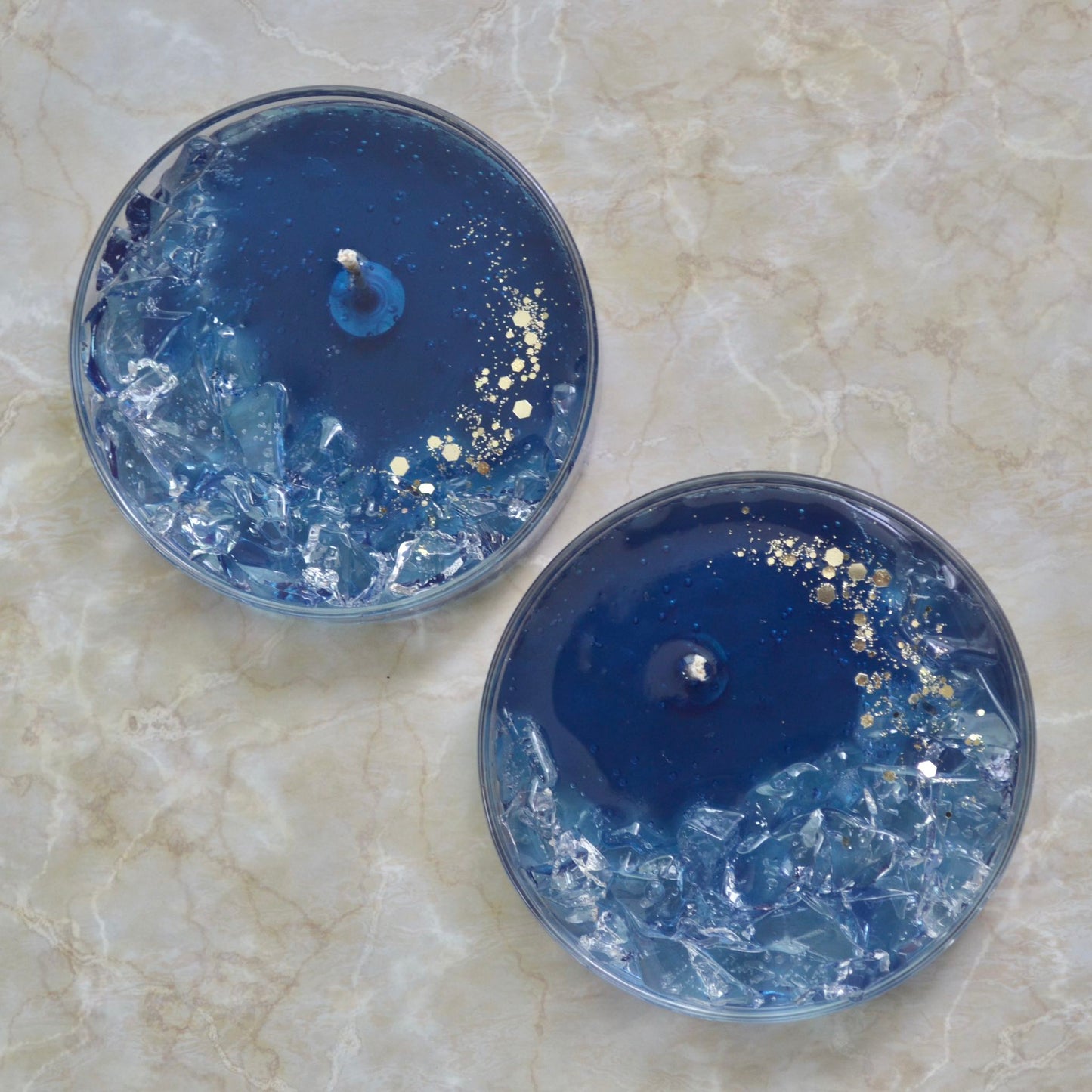 Crystal moon/シャーレ入りジェルキャンドル