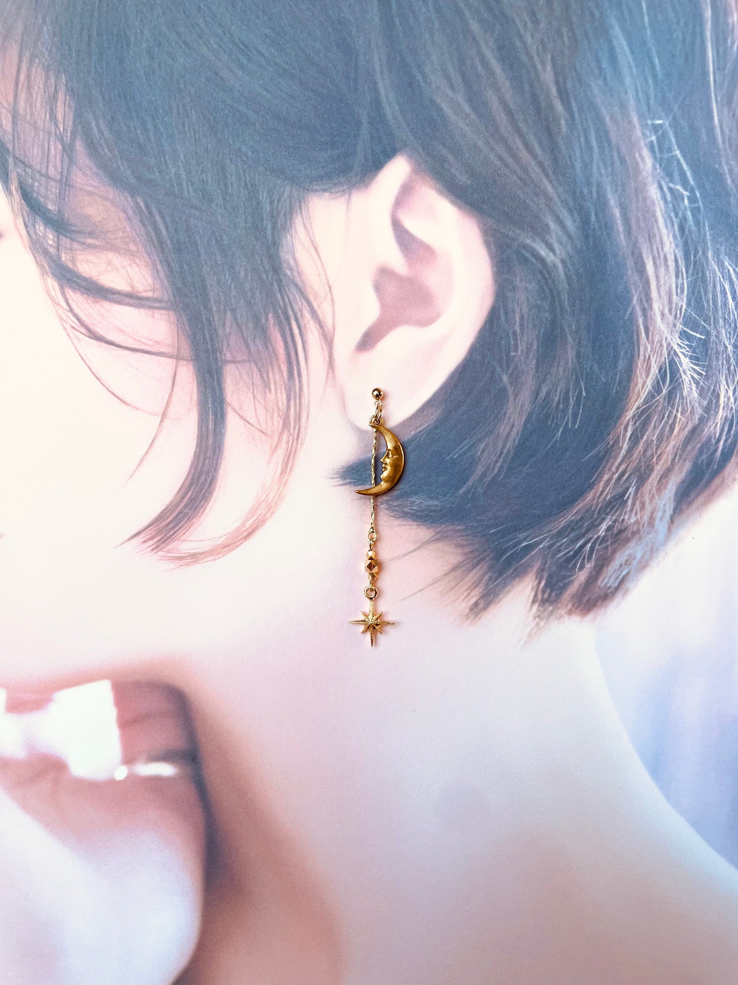 "三日月の微笑"ピアス/イヤリング