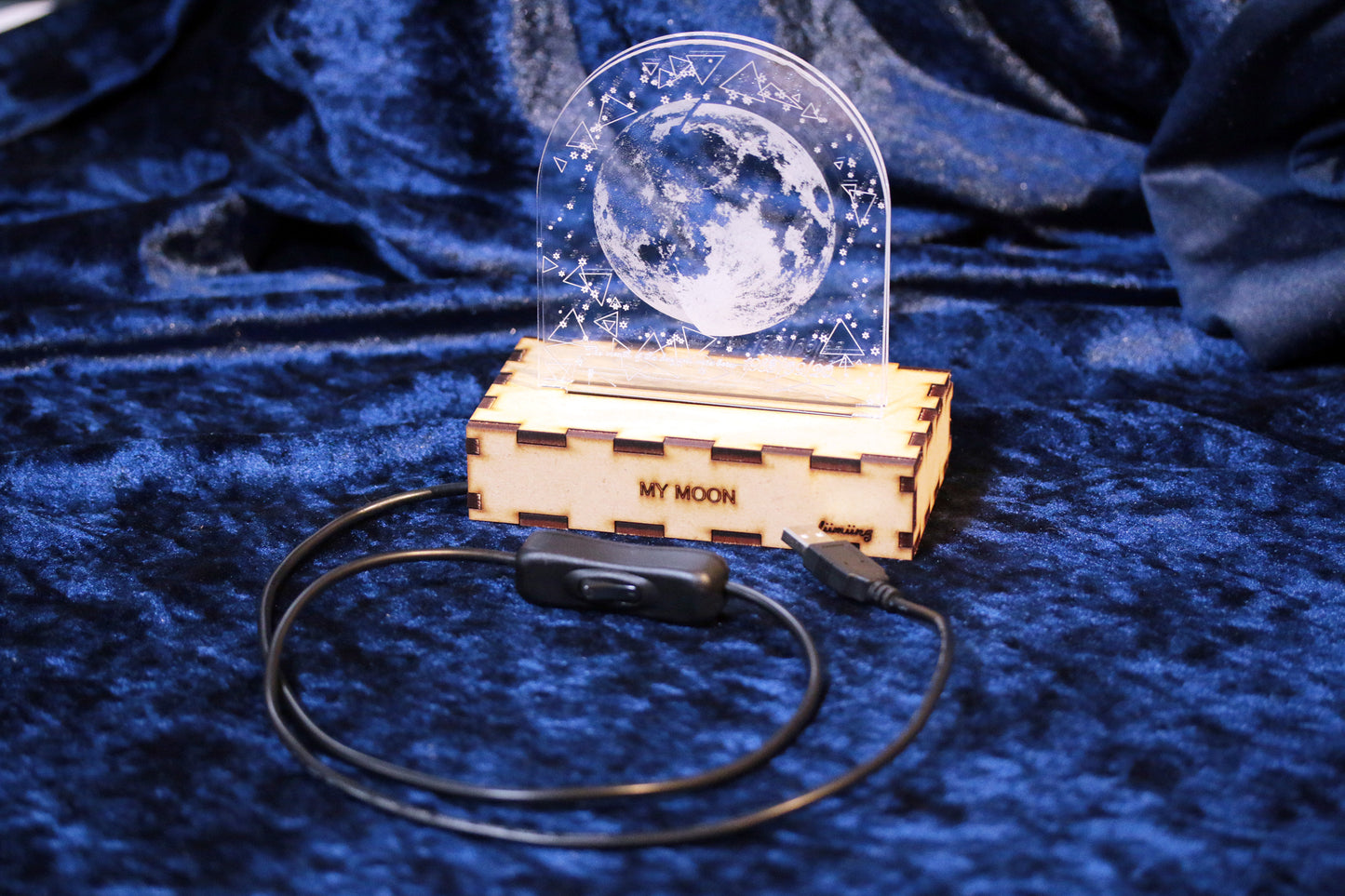 【MyMoon】金蒼の月 卓上LEDライト