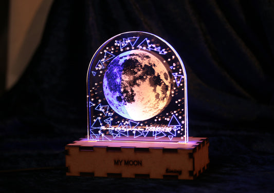 【MyMoon】金蒼の月 卓上LEDライト