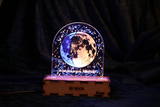 【MyMoon】金蒼の月 卓上LEDライト