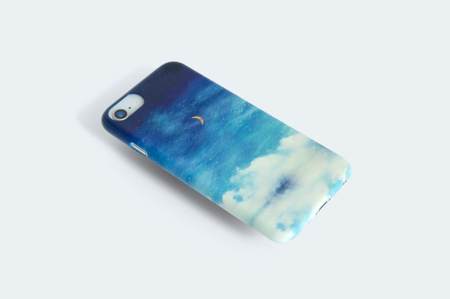 【MyMoon/スマホケース】夜空と湖を描いた、スマホケース