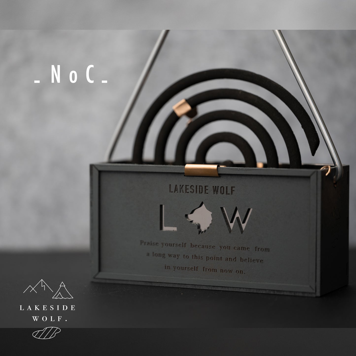 燃焼ストッパー付き蚊取り線香ホルダー " NoC "