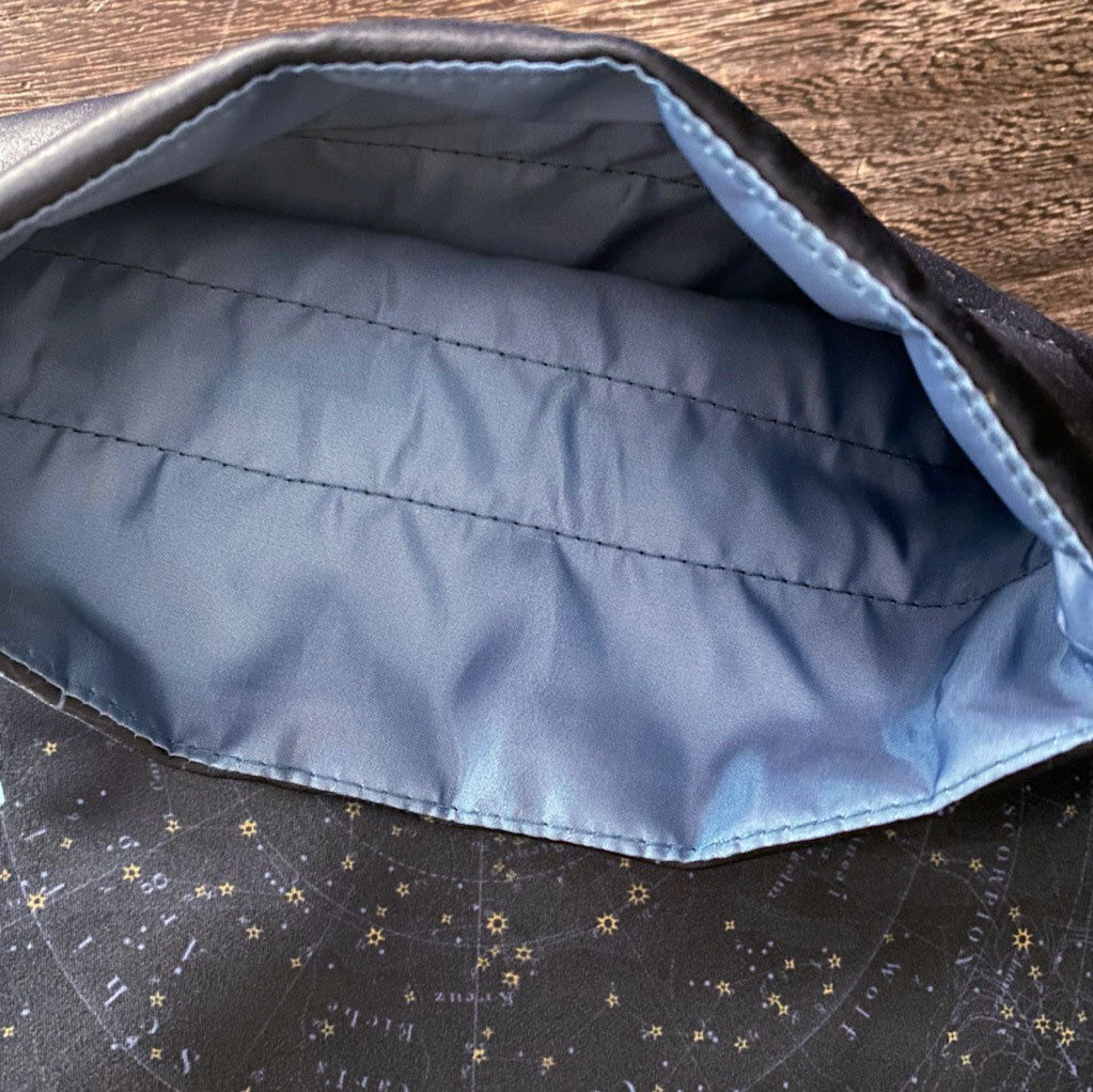 巾着ポーチ/月と星