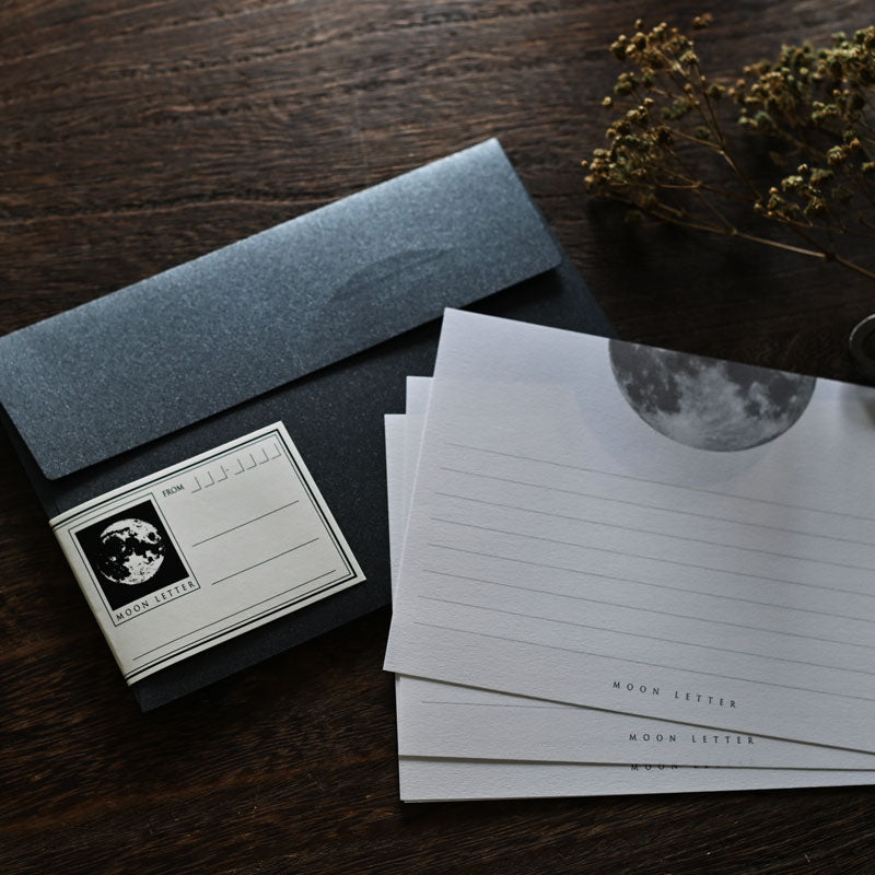 夜空に浮かぶ満月のレターセット