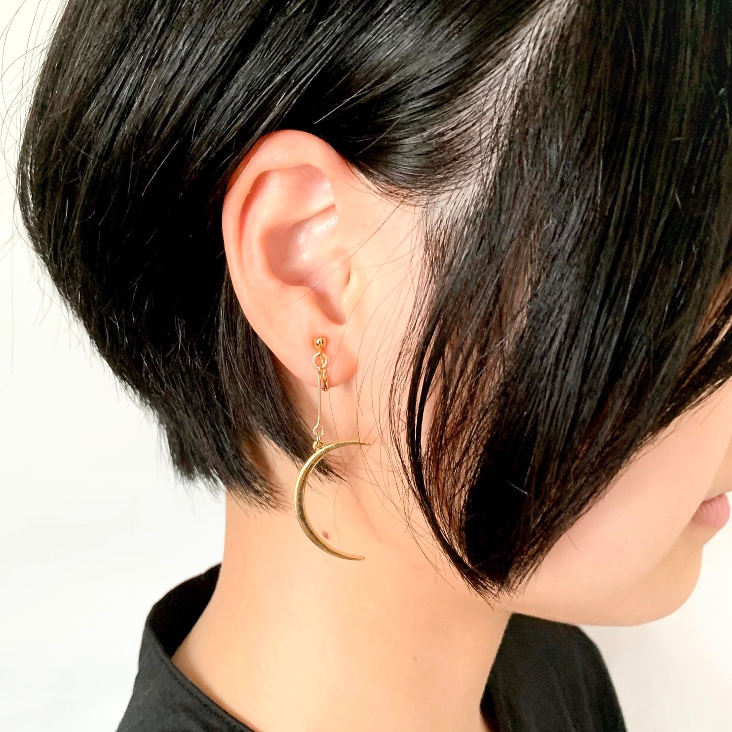 【ピアス&イヤリング】三日月と満ち欠け