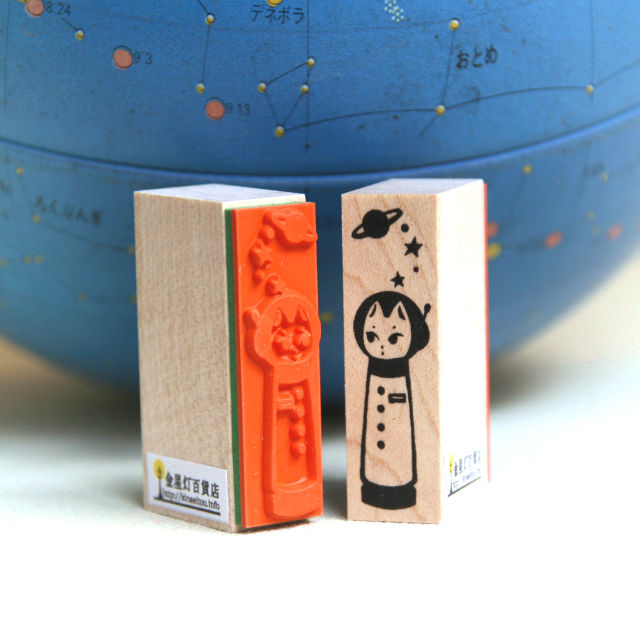 スタンプ2種セット – キャプテンマイカリョーシカ&キャプテンマイカネコケシ