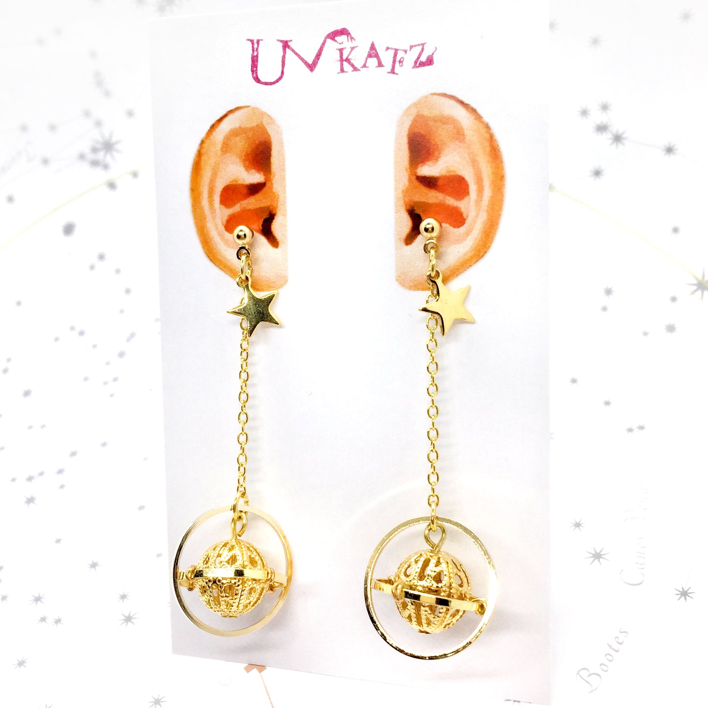 【SALE】"Saturn"ピアス/イヤリング
