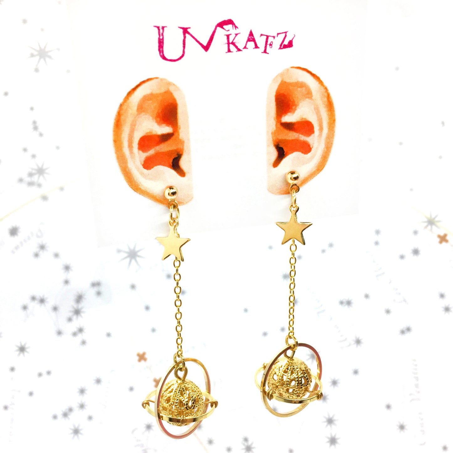 【SALE】"Saturn"ピアス/イヤリング