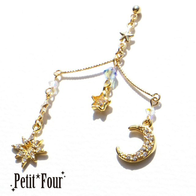 リーブラピアス/イヤリング片耳用