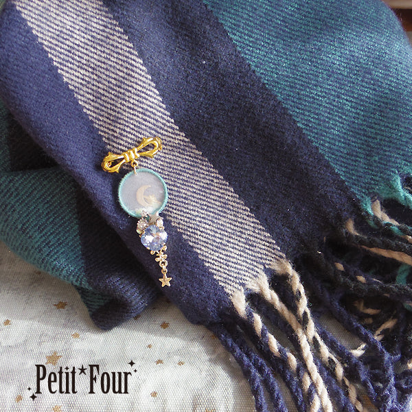 【星詠みのリリー】月夜のルーペ ブローチ