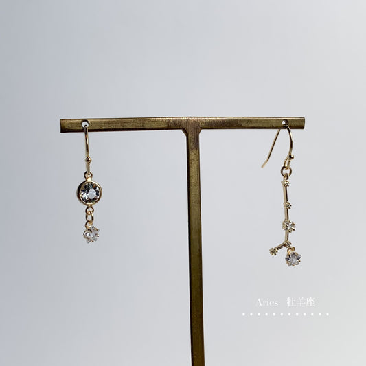 星の印 12星座ピアス&イヤリング/Gold