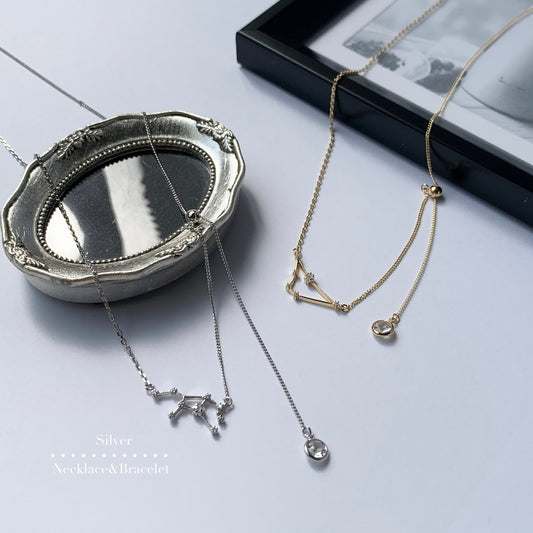星の印  12星座ネックレス&ブレスレット/Silver