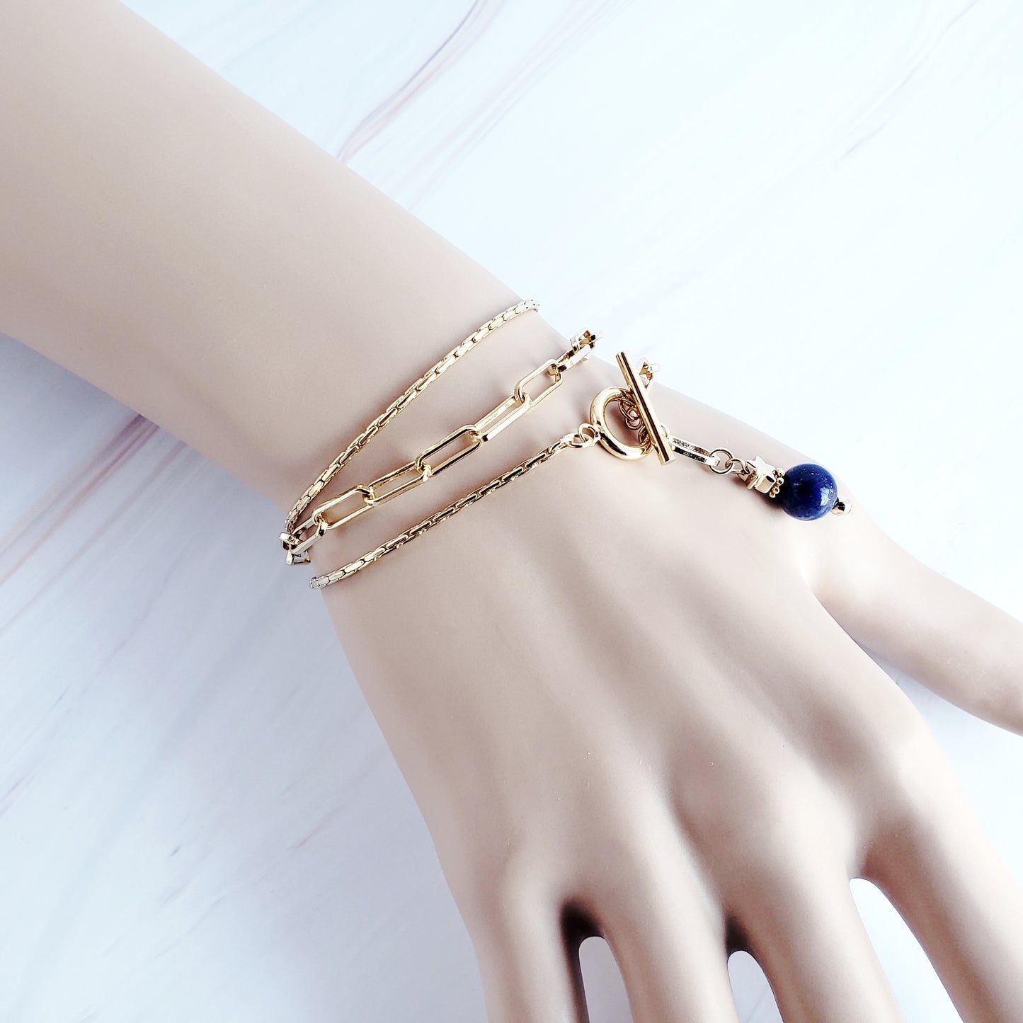 【3way】ラピス星のネックレス