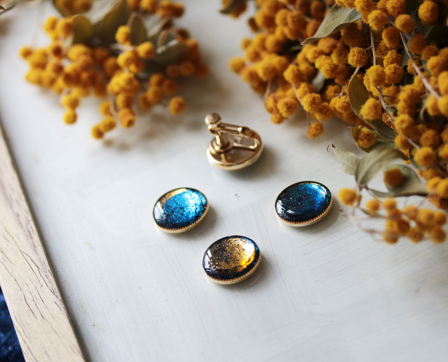 【MyMoon】金蒼の月 イヤリング・ピアス