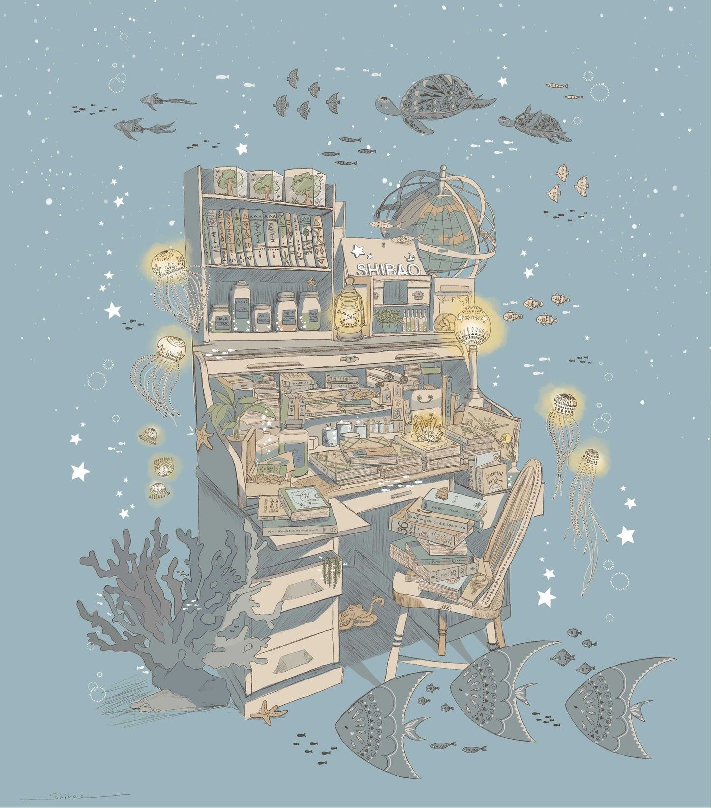 海底の机クリアファイル