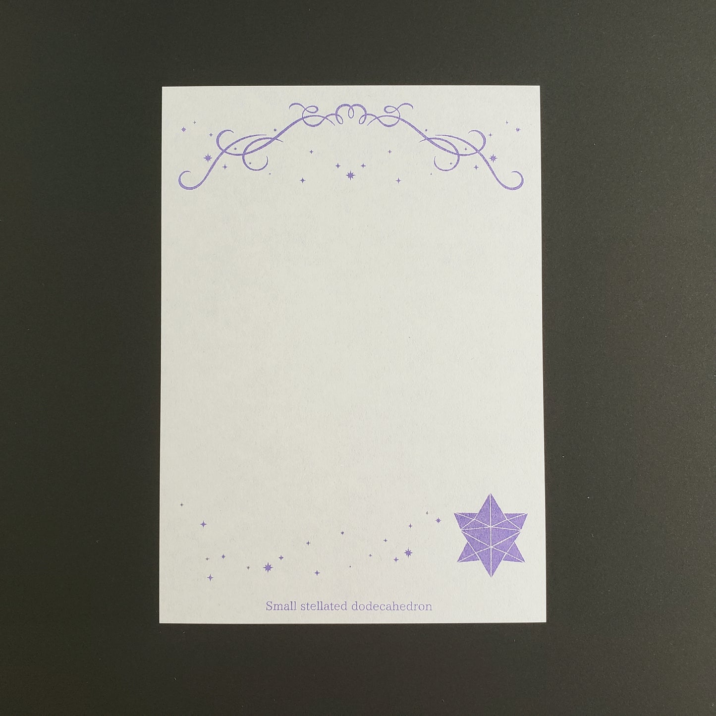 小星型十二面体メモ紙