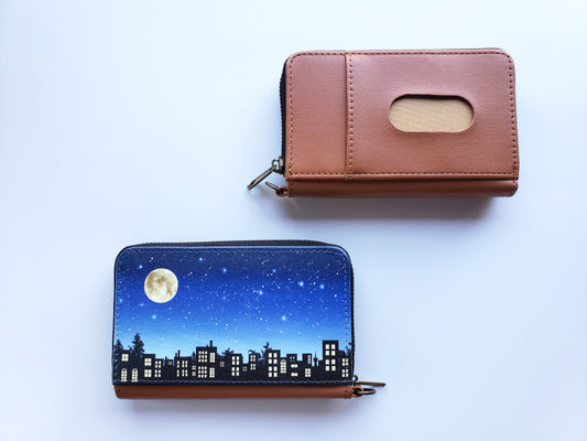 【MyMoon】満ちて欠けゆく夜の街コインパスケース