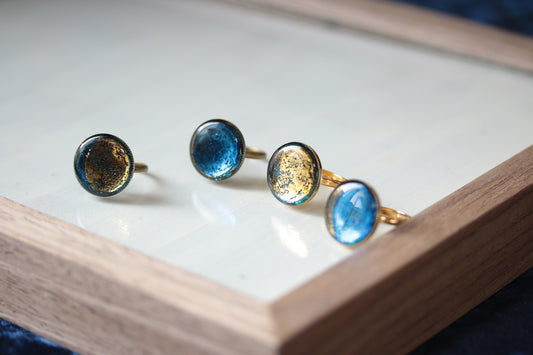 【MyMoon】金蒼の月 リング(フリーサイズ)