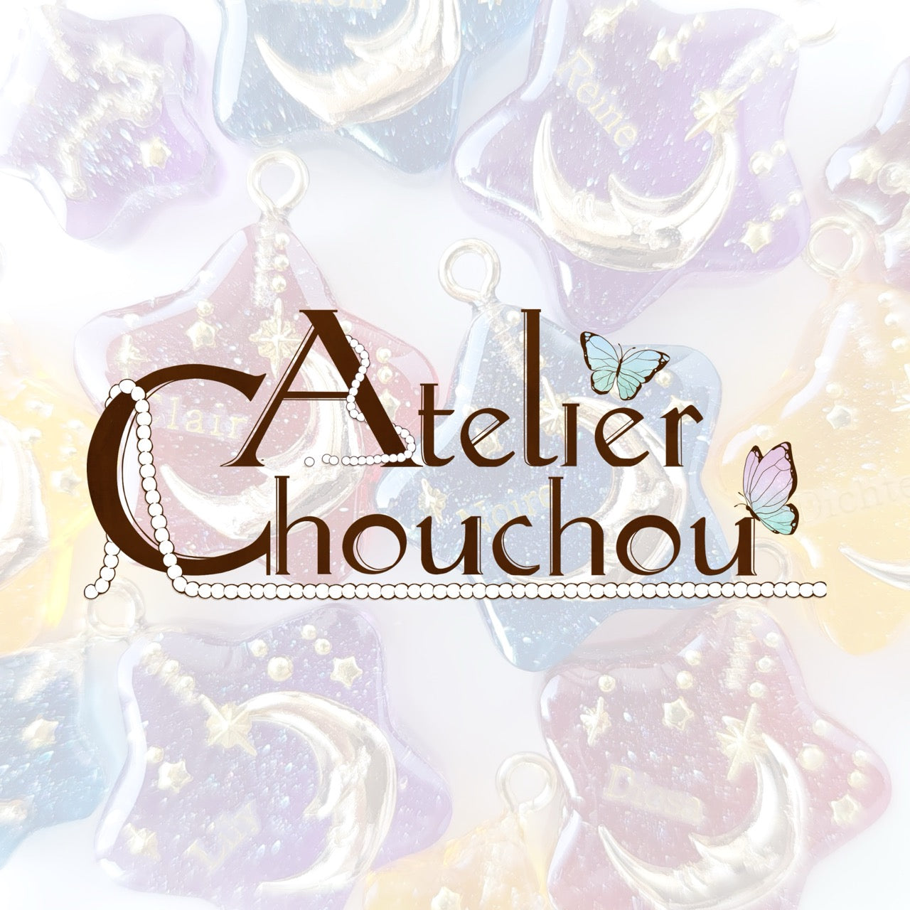 ネイルチップオーダー ファンタジー 世界観 蝶