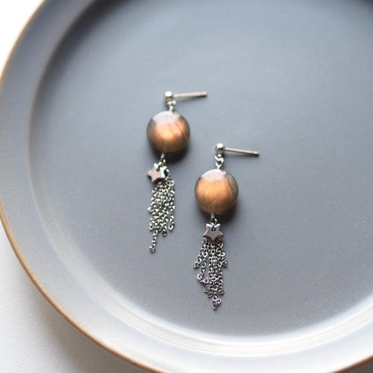 橙月―Orange moon―／天然石アクセサリー