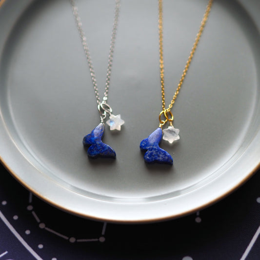 【3WAY】スター＆バタフライ／天然石アクセサリー