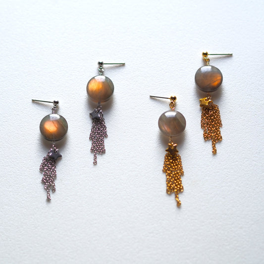 橙月―Orange moon―／天然石アクセサリー