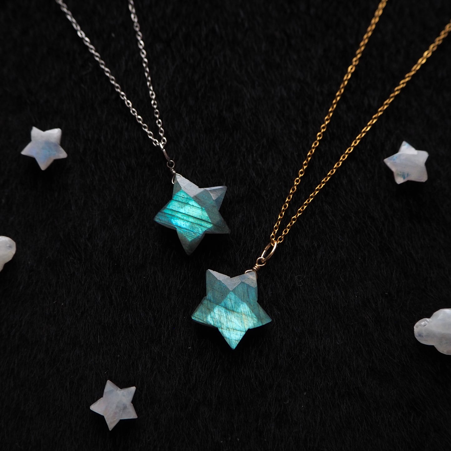 ラブラドライト 星ペンダント 18mm/天然石アクセサリー