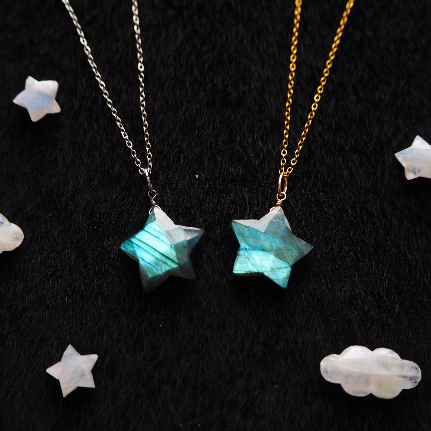 ラブラドライト 星ペンダント 18mm/天然石アクセサリー