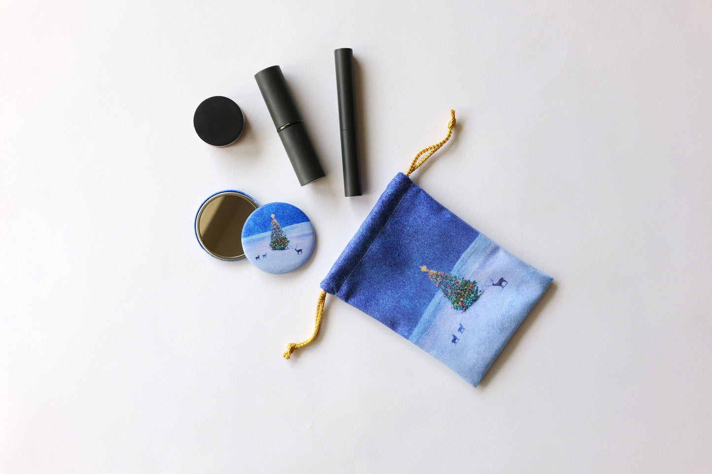 クリスマスツリーを描いた、限定3点セット