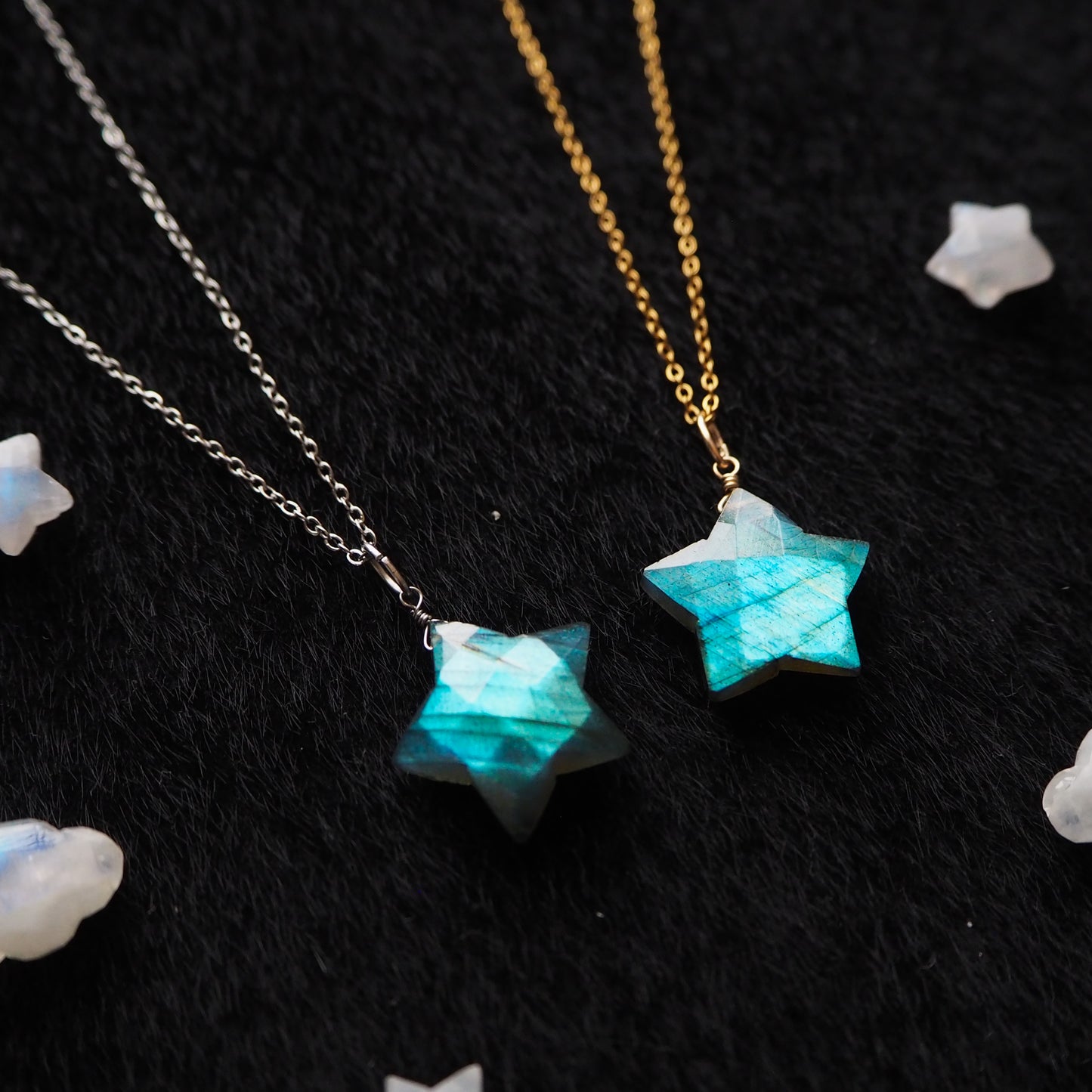 ラブラドライト 星ペンダント 18mm/天然石アクセサリー