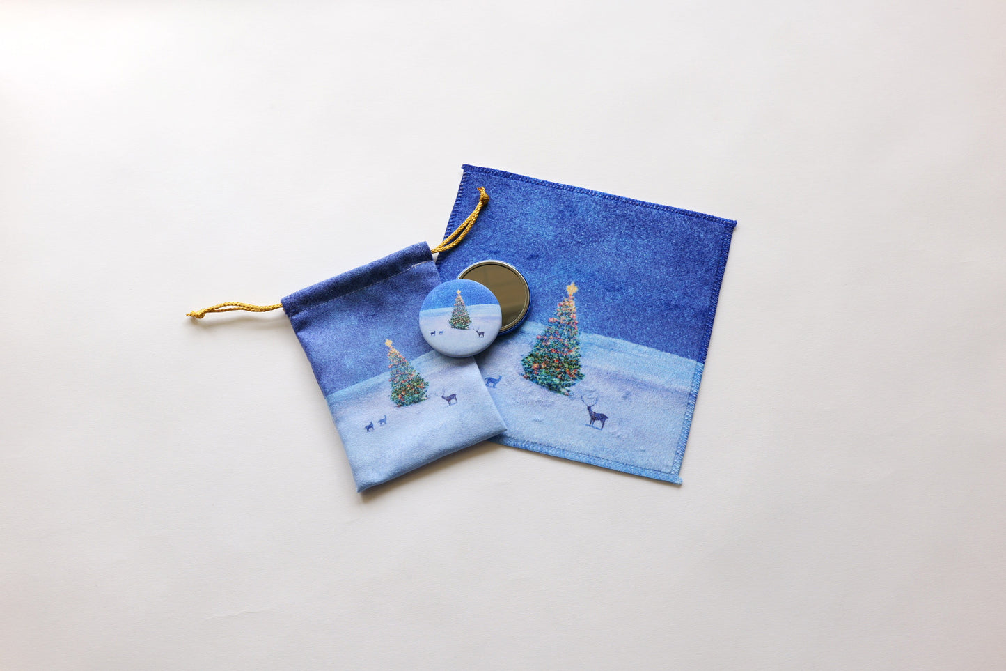 クリスマスツリーを描いた、限定3点セット