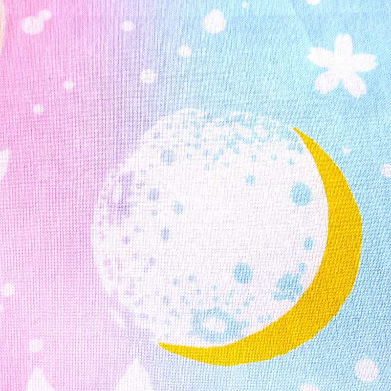 【選べる2色セット】手ぬぐい　白猫マイカ月の戯れ　桜　2色セット