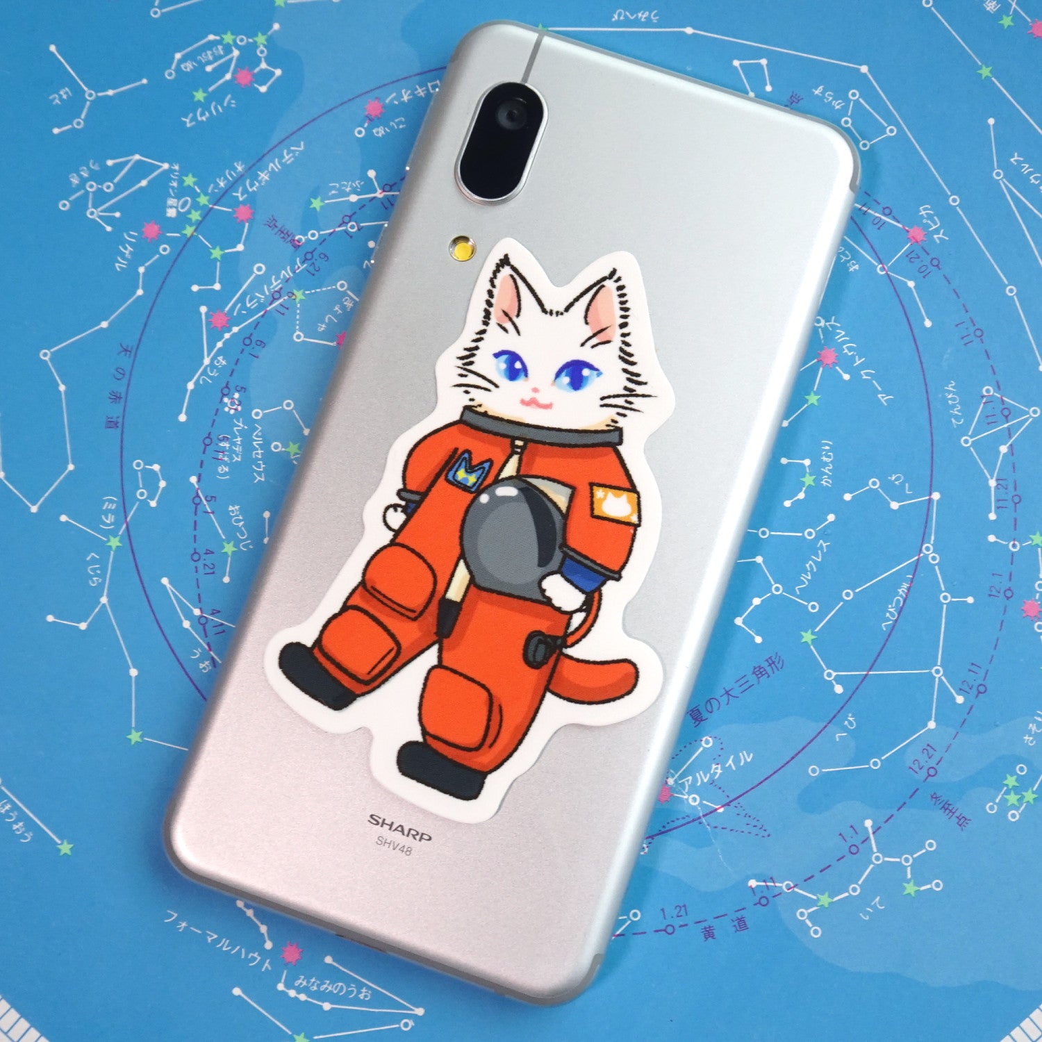 com可愛い白猫ステッカー 販売 himecat