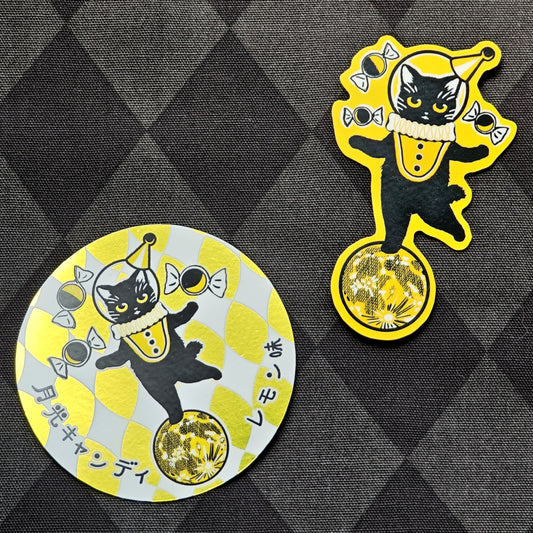 黒猫・月光　ステッカーセット