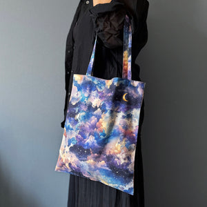 トートバッグ】三日月と星空のしずく – 宙フェス夜市