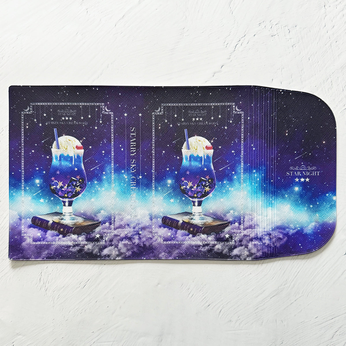 【ブックカバー】架空の星空喫茶 "星空のクリームソーダ"