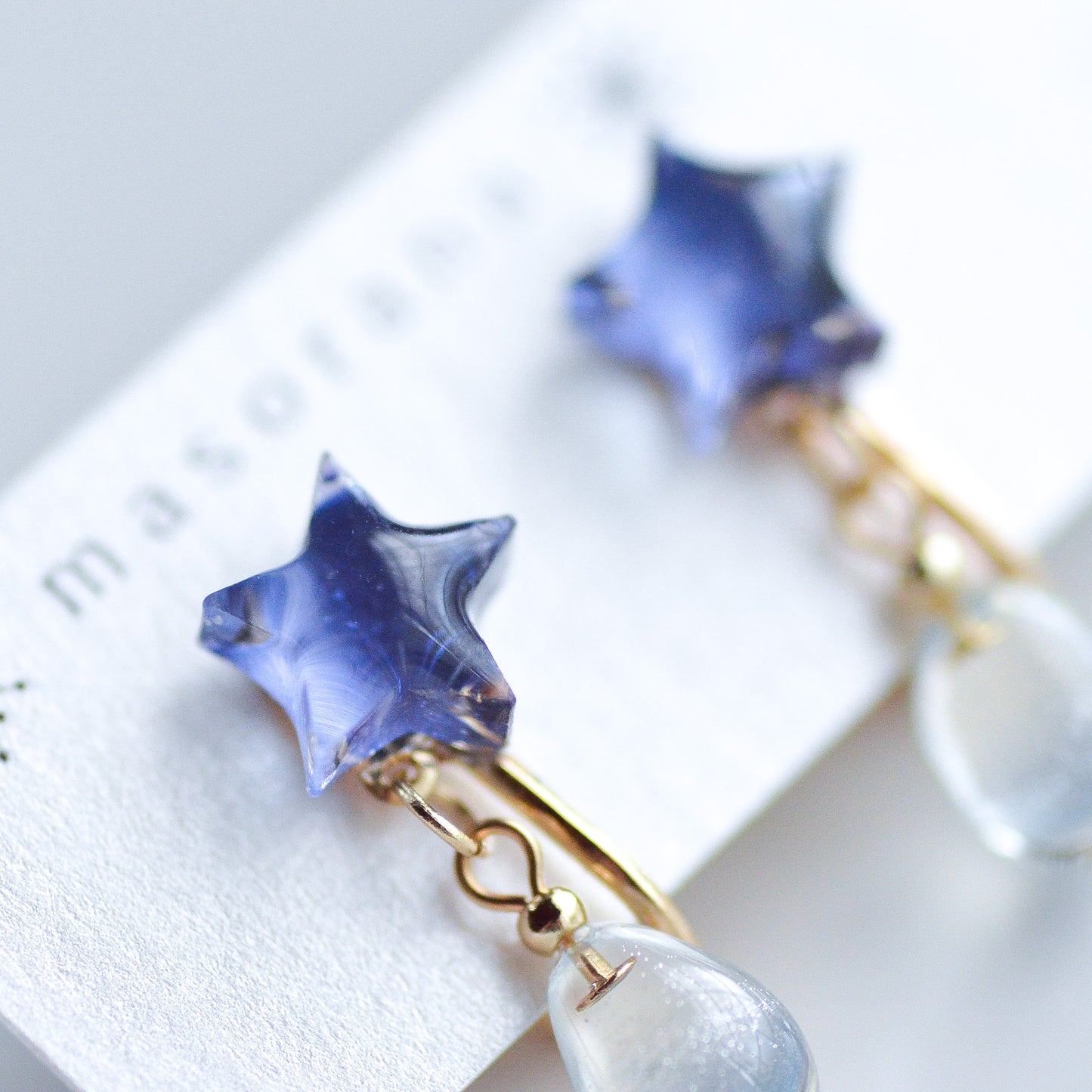 星空の夜の雫イヤリングorピアス