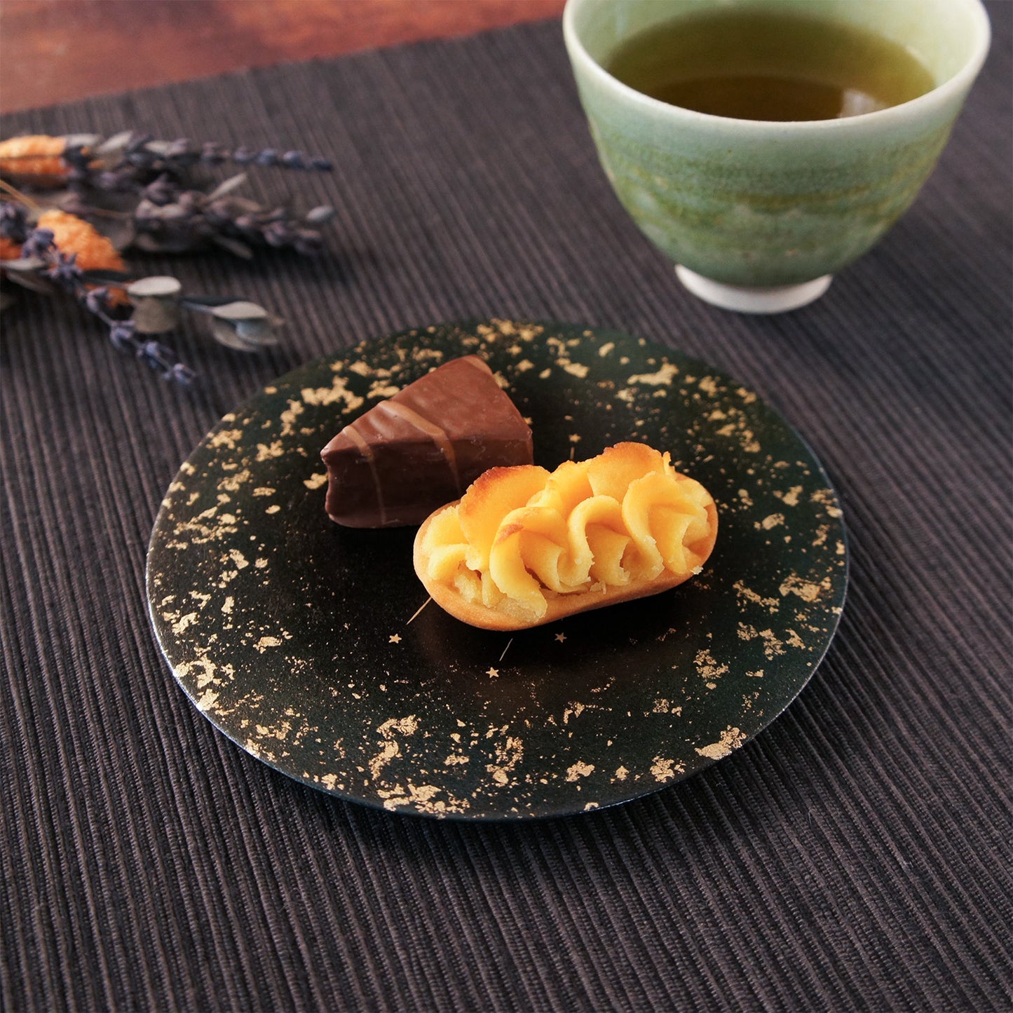 十二星座　和紙貼りフラットプレート