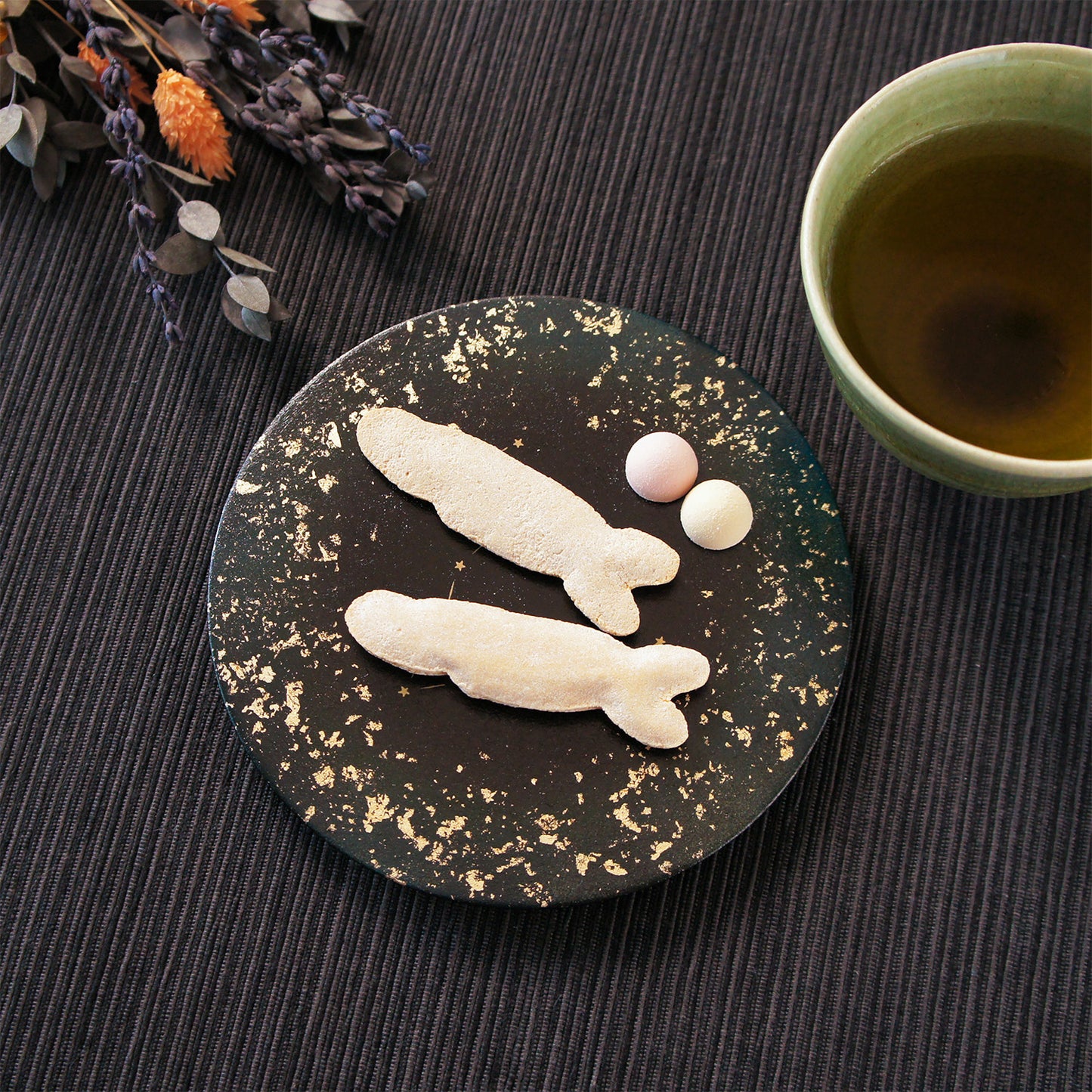 十二星座　和紙貼りフラットプレート