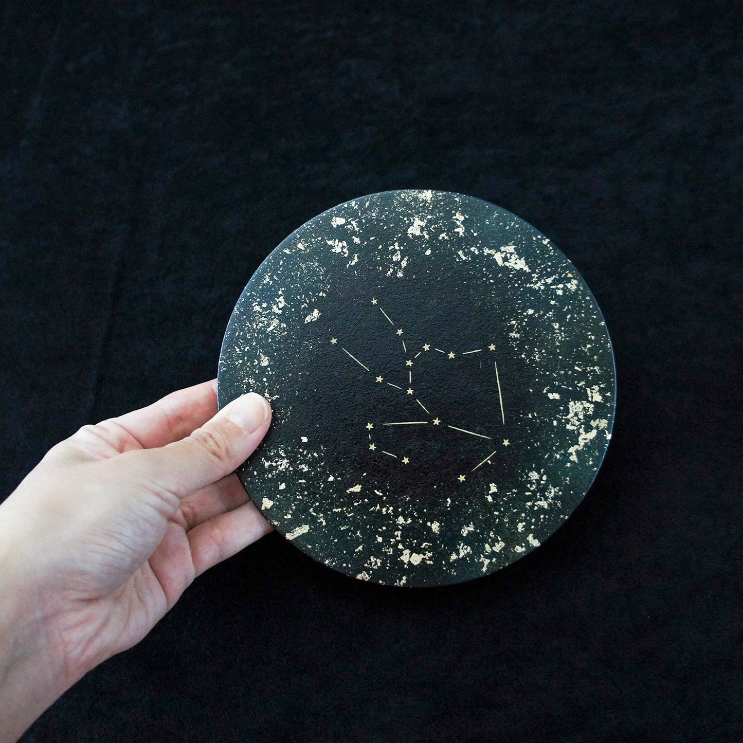 十二星座　和紙貼りフラットプレート