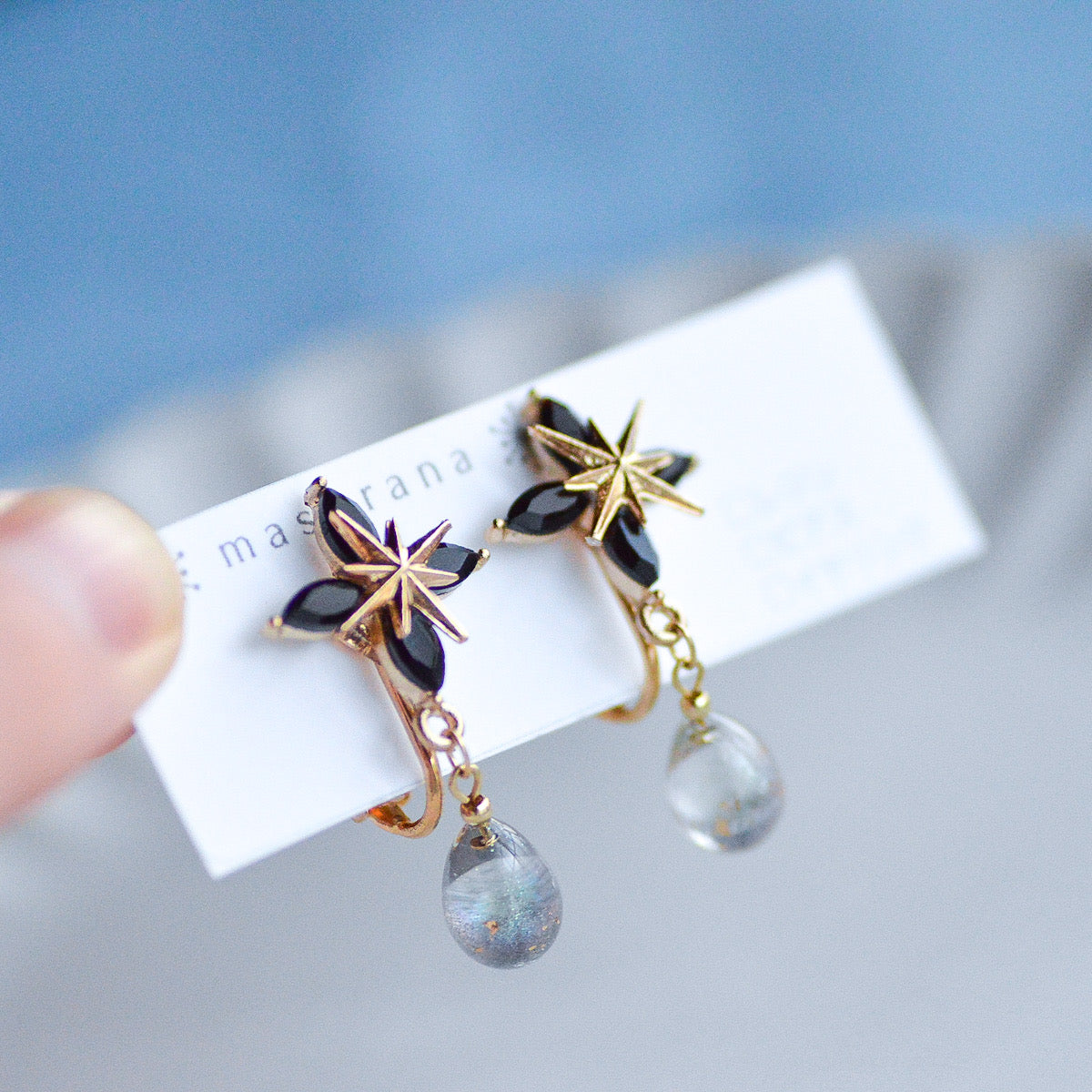 宵or明けの明星の雫イヤリングorピアス