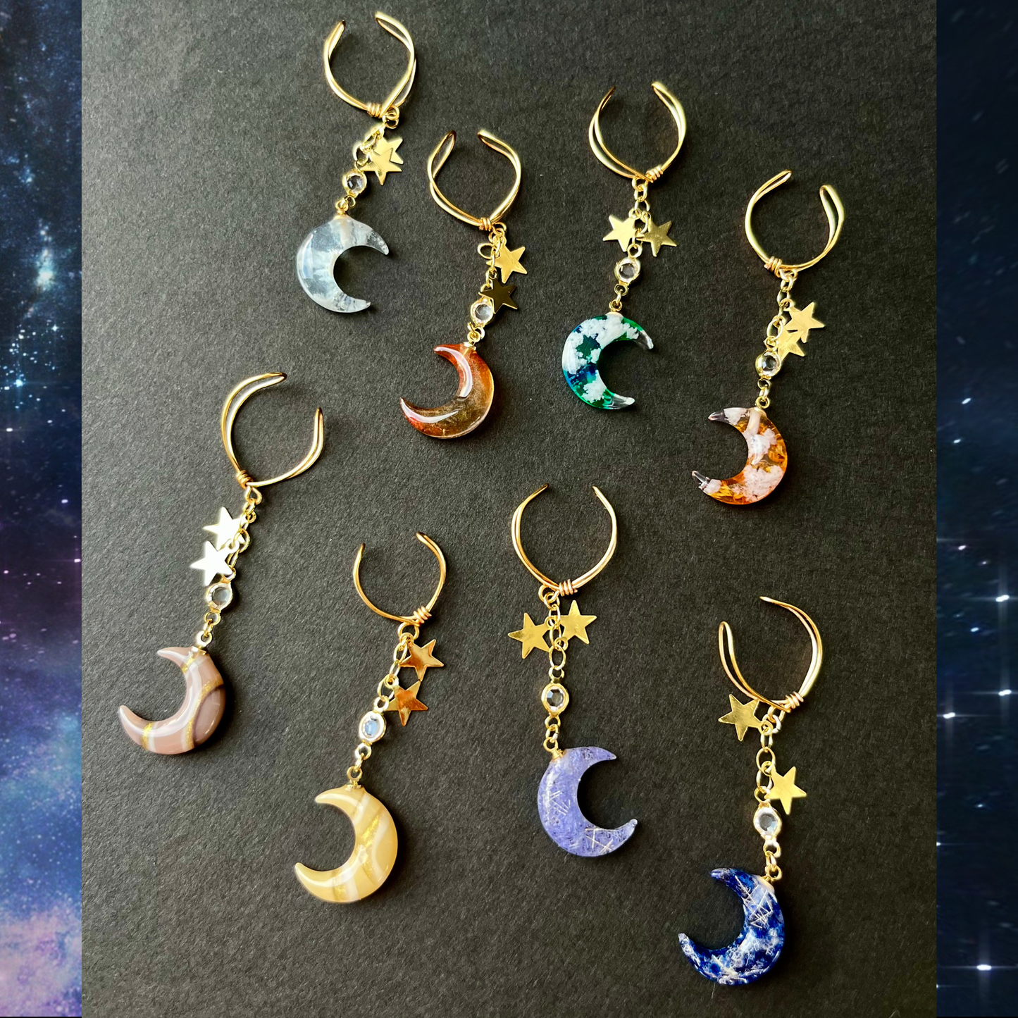 惑星のかけら　moonイヤーカフ