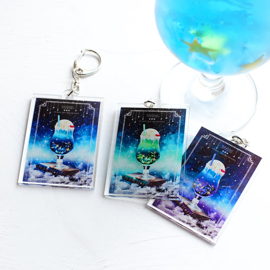 【アクリルキーホルダー 】星空のクリームソーダ